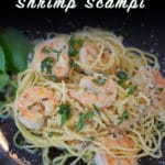 Shrimp Scampi on a plate