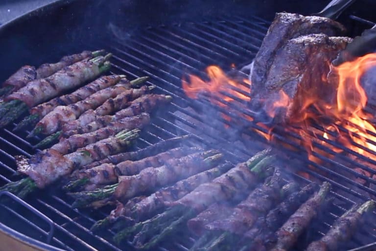 Back Wrapped Grilled Asparagus