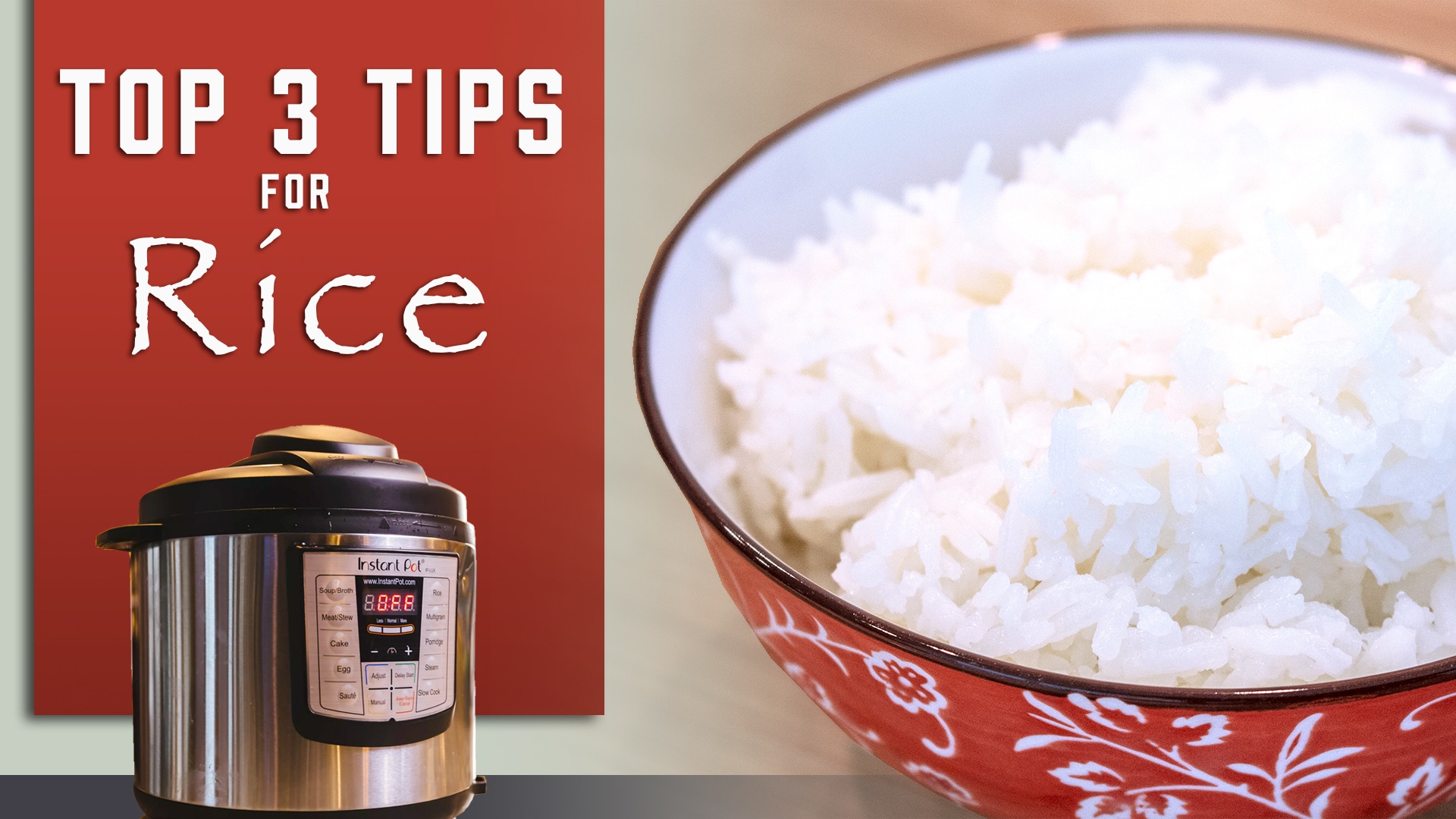 How to Cook Perfect Rice in the Instant Pot [VIDEO] - S&SM