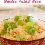 A bowl of Flipino Garlic Fried RIce