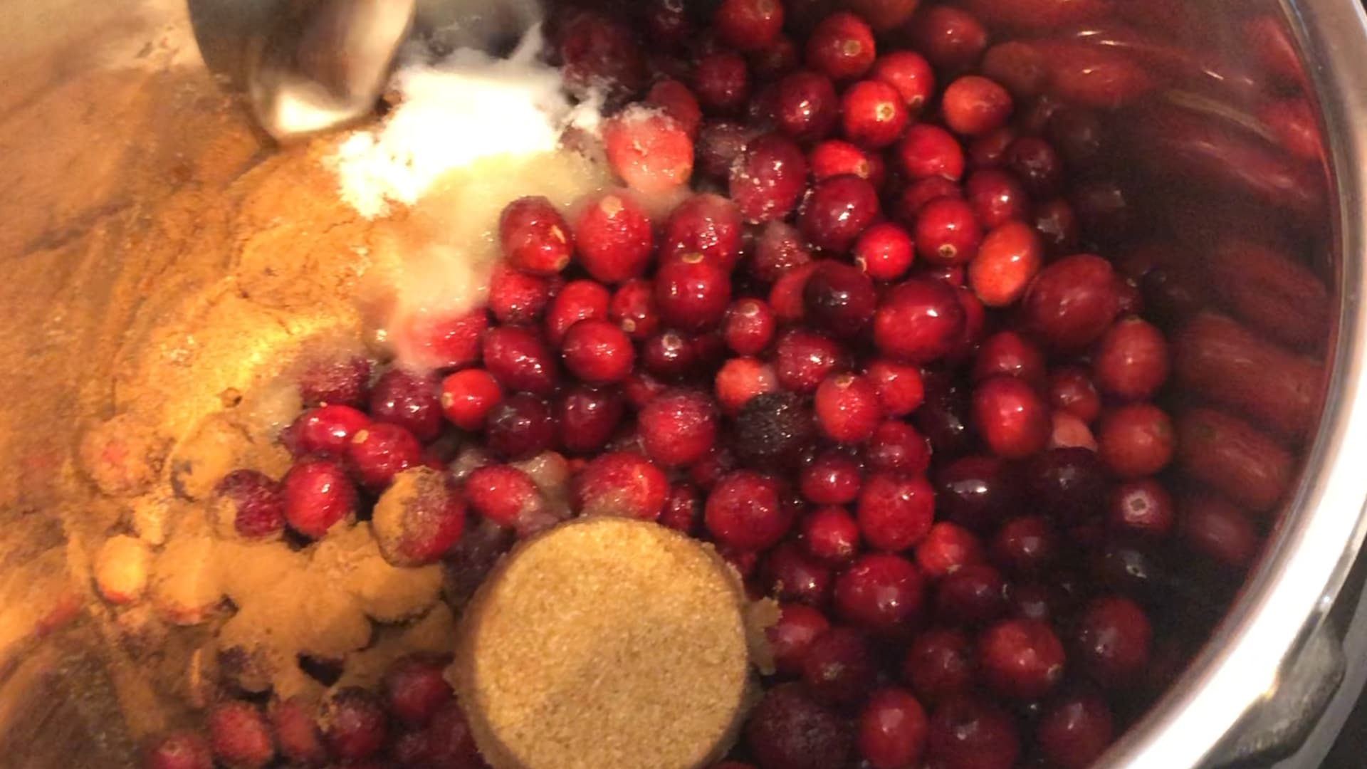 Ingredients for Cranberry Sauce in an Instant Pot
