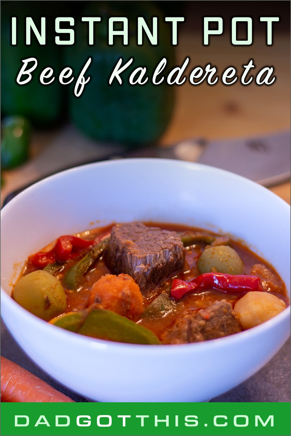 Instant Pot Beef Kaldereta Recipe - Dad Got This