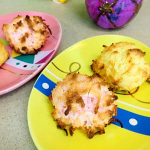 coconut macaroons on a plate