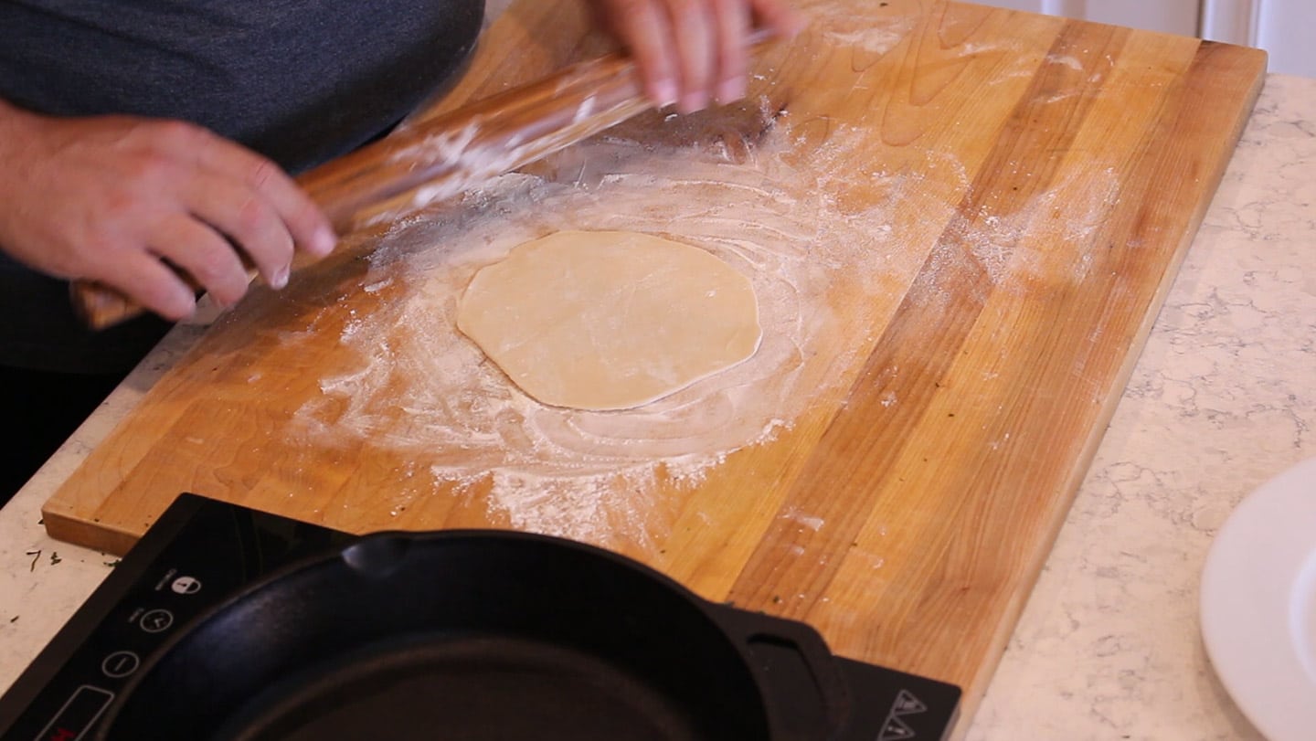 rolling tortillas