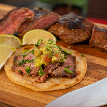 Carne Asda Tacos and Guacamole.