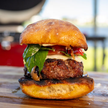 Kamado Joe Italian Style Cheeseburger