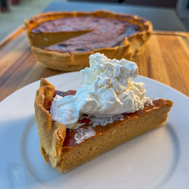 Smoked Pumpkin Pie.