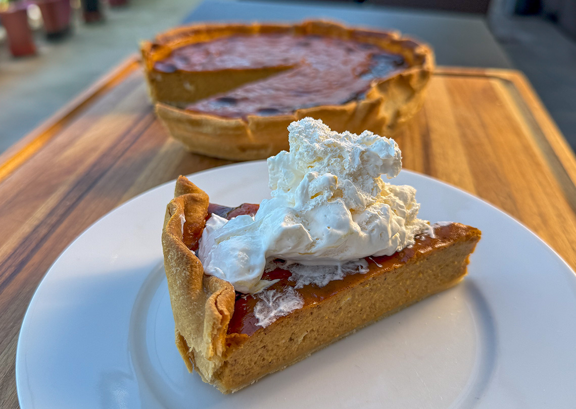 Smoked Pumpkin Pie.