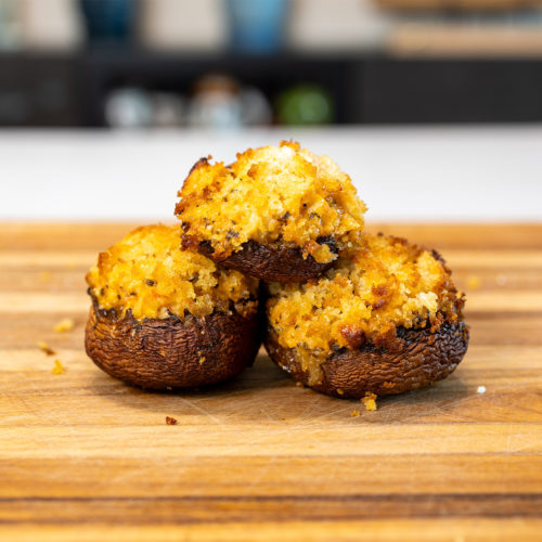 Ninja Woodfire Stuffed Mushrooms