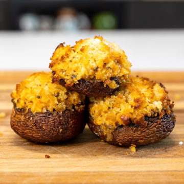 Ninja Woodfire Stuffed Mushrooms