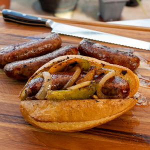 Woodfire Sausage and Peppers Sandwich