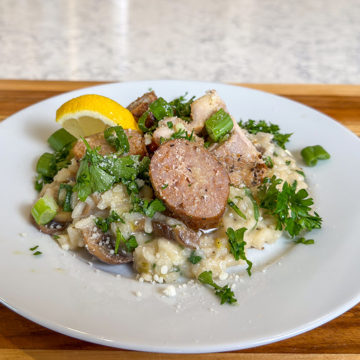 Woodfire Smoked Sausage & Chicken Risotto