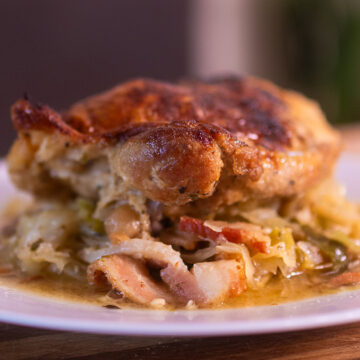 Woodfire Chicken and Cabbage