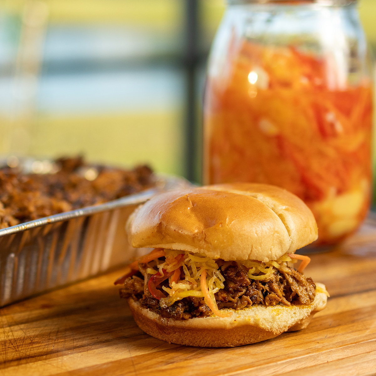 Tocino Pulled Pork and Achara