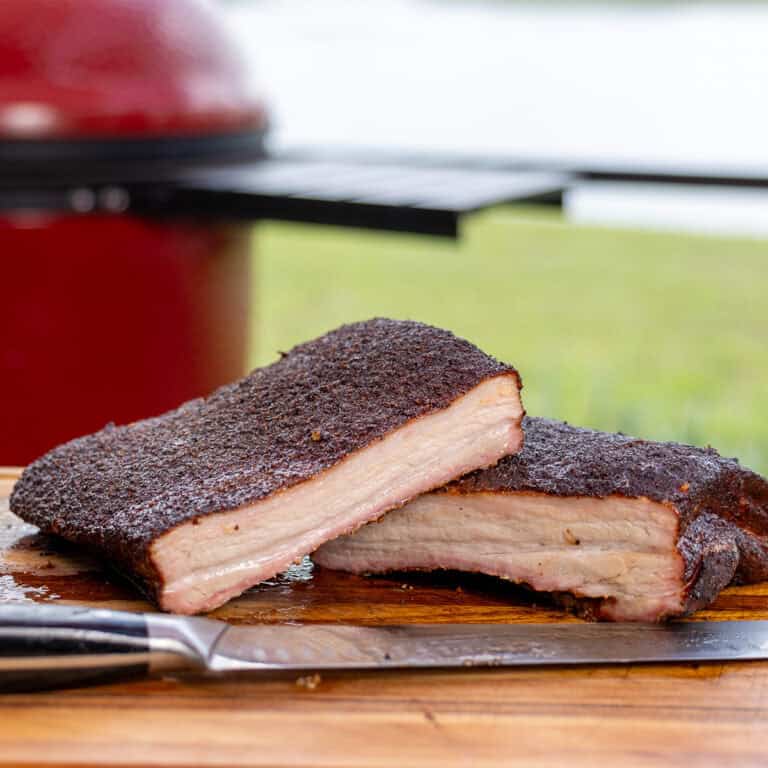 Kamado Joe BBQ Smoked Pork Belly